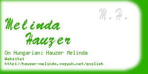 melinda hauzer business card